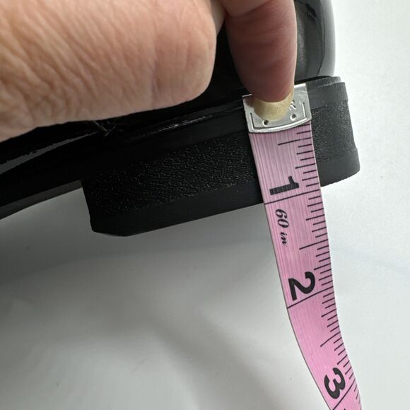 Calvin Klein Brodie Square Toe Black Patent Oxfords Dress Shoes Mens Size 8.5 - Picture 11 of 12